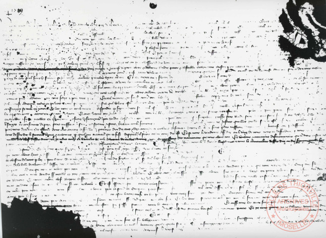 [27 novembre 1399. La ville de Thionville (justicier Niquelas et 5 échevins) emprunte à Nicolle le Grounaix chevalier la somme de 500 petits florins de Florence contre une rente de 35 petits florins à 11 sols messins par an]