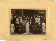 [Photographie du mariage de Gabrielle Hourte avec Johannes Paul Julien en 1924]