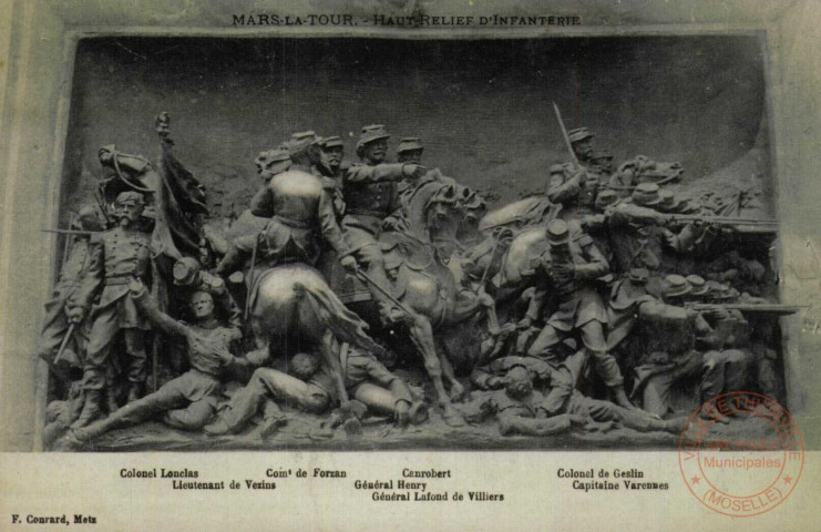 MARS-LA-TOUR.- HAUT-RELIEF D'INFANTERIE