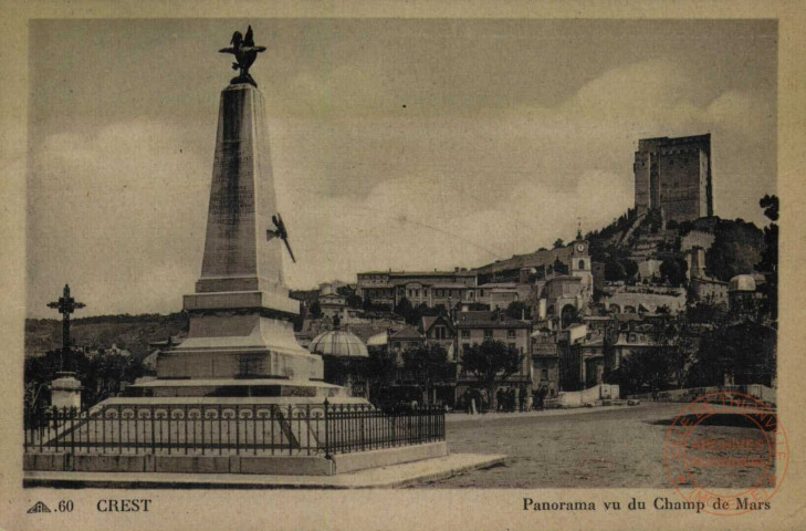 CREST/ Panorama vu du Champ de Mars