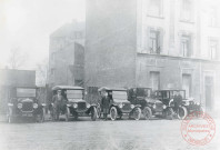 Compagnie de Taxis Thionvillois, vers 1925, photo prise au 14 rue du Moulin.