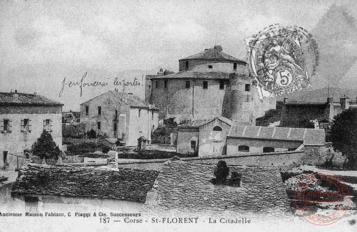 Cartes d'Autrefois (1890-1920) - Evénements et curiosités - Corse - St-Florent - La Citadelle