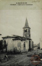 La Guerre en Lorraine en 1914.- VITRIMONT.- L'Eglise après le bombardement.