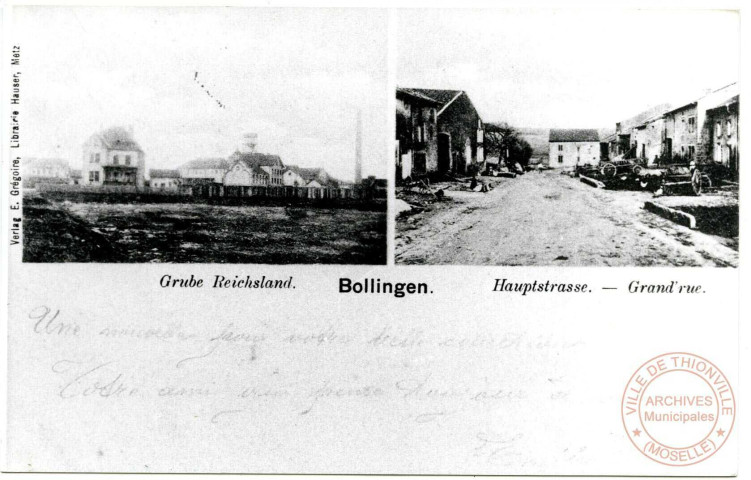 Bollingen - Grube Reischsland - Hauptstrasse / Grand'rue