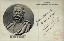 Reliefbild in der Gedenkhalle von Gravelotte, Albert Kronprinz von Sachsen geb. 23. April 1828 zu Dresden, gest. 19. Juni 1902 in Sibyllenort