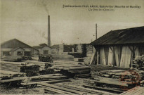 Etablissement PAUL CADIX, Badonviller (Meurthe-et-Moselle) - Un coin des chantiers