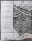 Thionville 1741. Plan de Thionville ou l'on voit toutes les parties de la ville et de la campagne qui ont été innondées par les débordements des eaux de la Moselle du 18 octobre et 21 décembre 1740