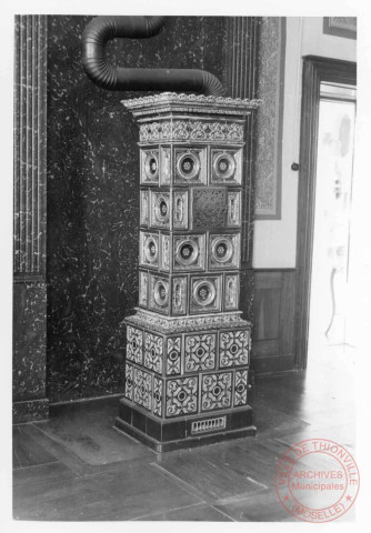 Poêle de chauffage, au presbytère de Cattenom rue des Châteaux