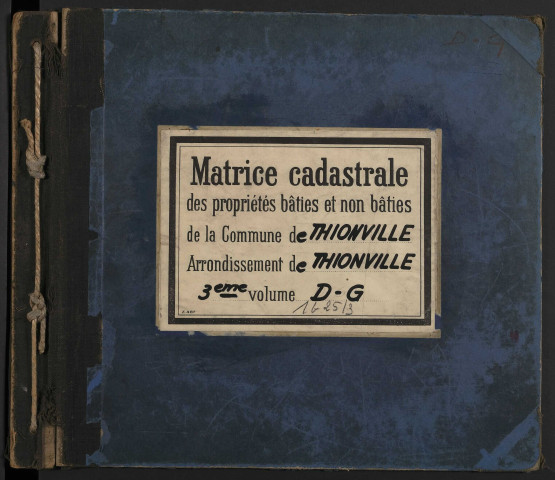 Matrice cadastrale des propriétés bâties et non bâties : liste des propriétaires [D - G] (1904-1929)