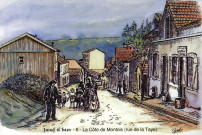 Joeuf d'hier - La Côte de Montois (rue de la Taye) en 1905