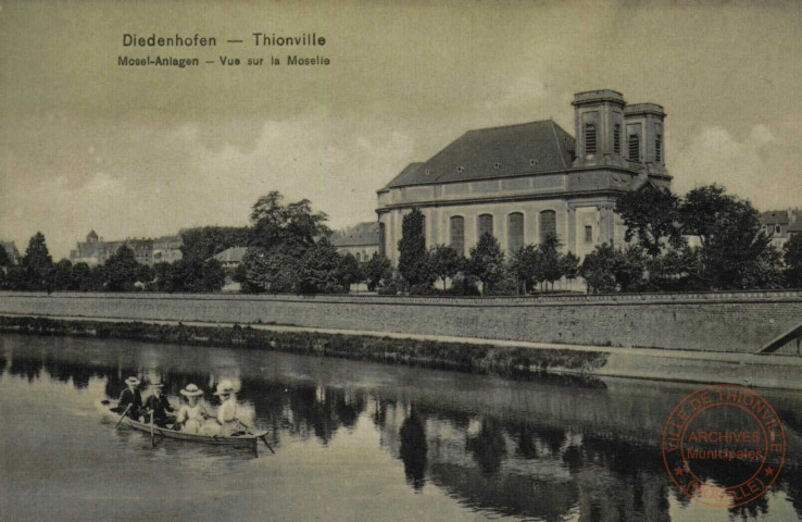 Diedenhofen - Mosel-Anlagen / Thionville - Vue sur la Moselle