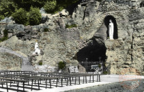 Algrange (Moselle). La Grotte de Nôtre-Dame de Lourdes.