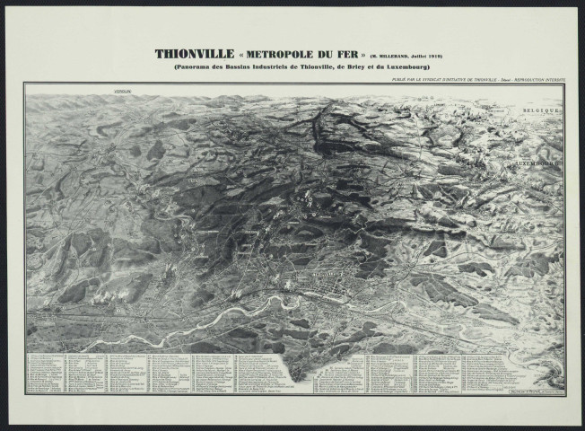 THIONVILLE « METROPOLE DU FER » (PANORAMA DES BASSINS INDUSTRIELS DE THIONVILLE, DE BRIEY ET DU LUXEMBOURG)