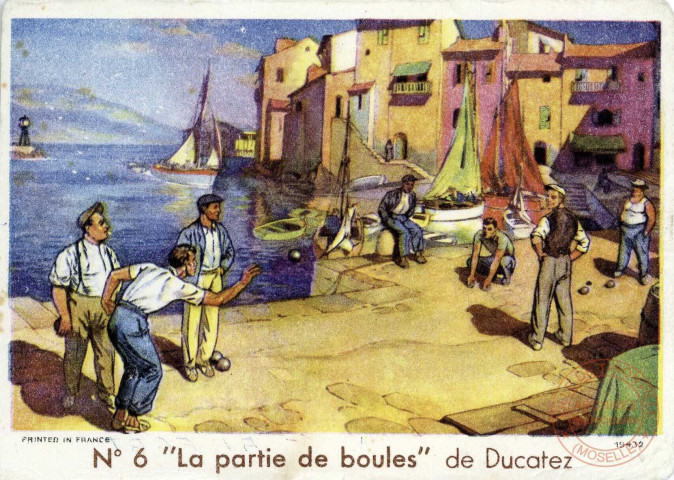 N°6 "La Partie de Boules" de Ducatez.