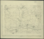 « ST AVOLD 5 c-d » / [Service Géographique de l'Armée], levés allemands de 1880, révisés en 1931.- Mise à jour en Octobre 1939.- Arraincourt, Brulange, Holacourt, Lesse, Chénois, Many, Thicourt, Thonville, Herny, étang de Bouligny