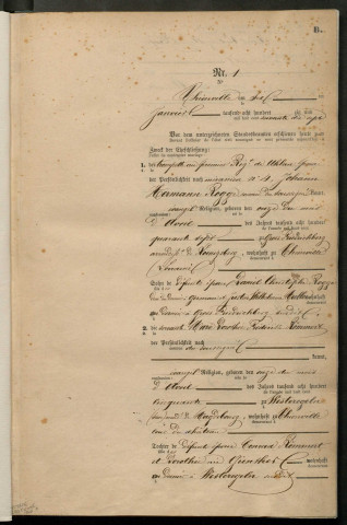 État civil : registre de mariages (1877)