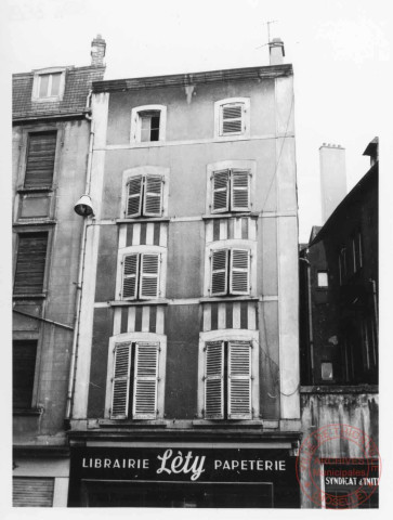 3 rue du Pont (actuelle rue Georges Ditsch) - Thionville