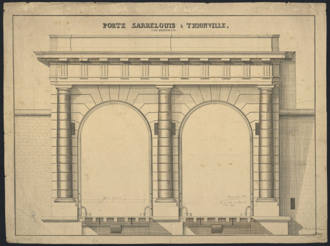 PORTE DE SARRELOUIS, VUE EXTERIEURE 