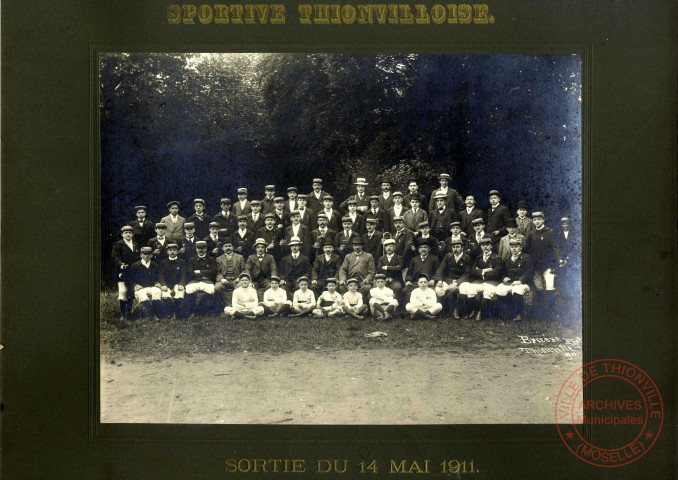 Sportive thionvilloise. Sortie du 14 mai 1911.