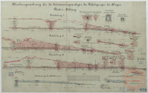 ABRESCHNUNGSZEICHNUNG FÜR DIE ENTWÄSSERUNGSANLAGEN DER BFESTIGUNGEN BEI ILLINGEN. BLATT 4. OSTHANG