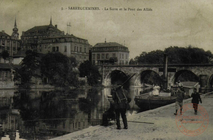 Sarrebourg : La Sarre et le Pont des Alliés