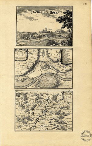 CIRCK / PLAN DE LA VILLE DE CIRCK / CARTE DU GOUVERNEMENT DE SIRCK