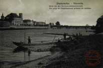 Diedenhofen : Blick von der Garnison-Schwimmanstalt / Thionville - Vue prise de l'Etablissement Militaire de Natation