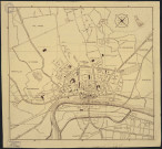 « THIONVILLE. » - Reproduction d'un plan détaillé du centre ville.