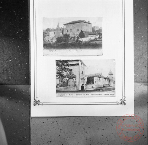 Exposition sur les fortifications à Thionville en 1970 par Georges Martig - Maison forte à Lorry-lès-Metz et château de Mardigny
