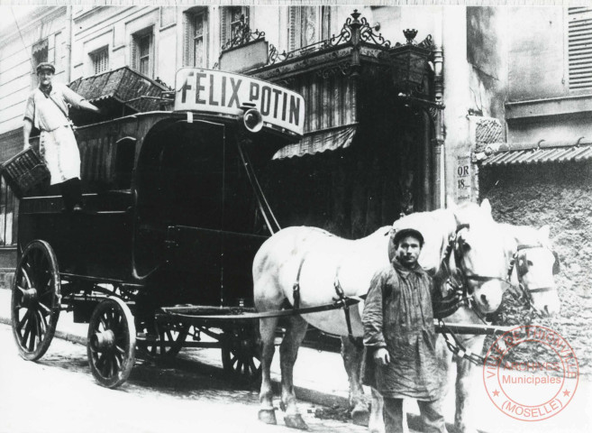 Epicerie Félix Potin, 22 rue du Four Banal en 1920