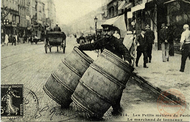 Les petits métiers de Paris - Le Marchand de tonneaux