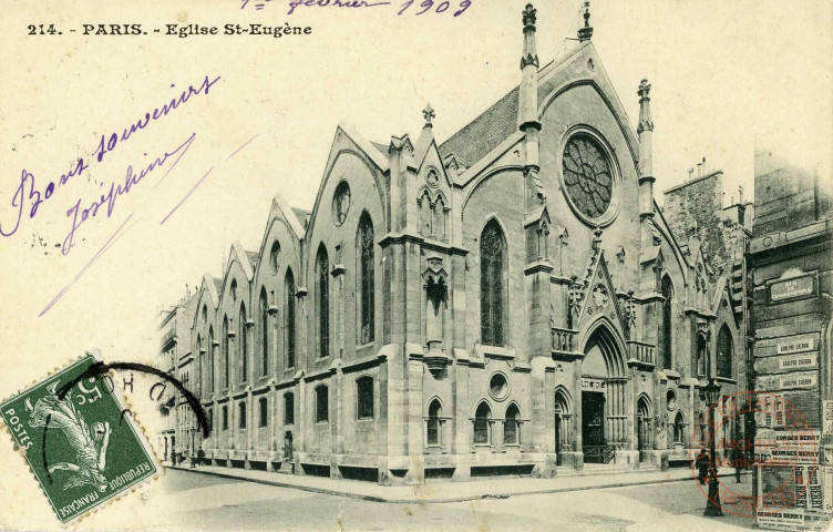 Paris. Eglise St-Eugène.