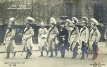 Unser Kaiser mit seinen sechs Söhnen. Neueste Originalaufnahme 1908.