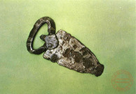 Nécropole mérovingienne d'Audun-le-Tiche - Plaque-boucle damasquinée (VIIème siècle)