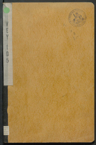 Registre de délibérations du comité provisoire (16 septembre 1944 - 10 mars 1945)