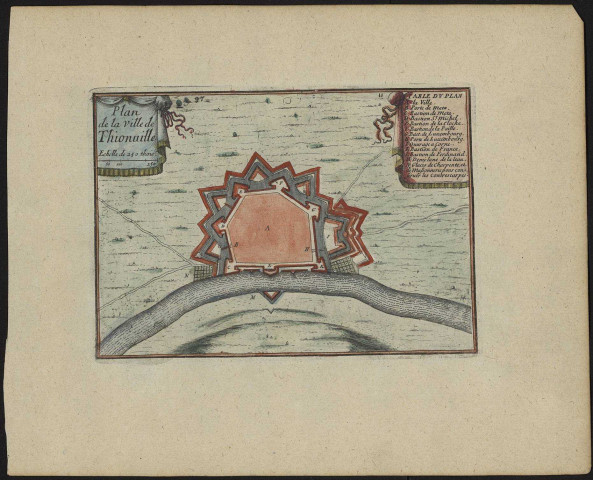 PLAN DE LA VILLE DE THIONUILLE