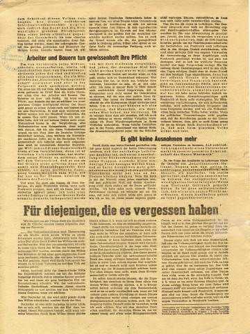 Mitteilungsblatt der Deutschen Volksgemeinschaft in Lothringen