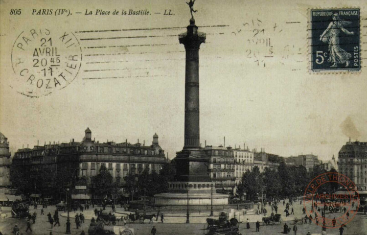 PARIS - La Place de la Bastille