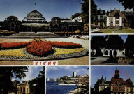 Vichy (Allier) : Le Casino : Pavillon 'Sévigné' : Etablissement thermal 1er Cl. : L'Hôtel de ville : La rotonde du Yacht Club : Source des Célestins