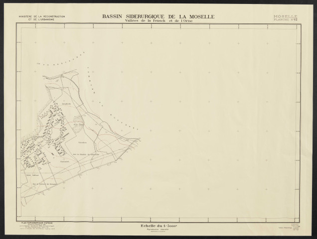 BASSIN SIDERURGIQUE DE LA MOSELLE VALLEES DE LA FENSCH ET DE L'ORNE. MOSELLE PLANCHE N°12
