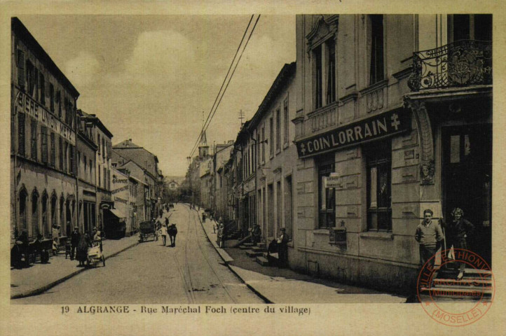 Algrange - Rue Maréchal Foch (centre du village)