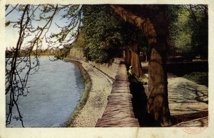 Thionville (Moselle). Les bords de la Moselle