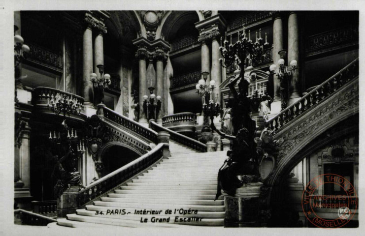 PARIS - Intérieur de l'Opéra, Le Grand Escalier