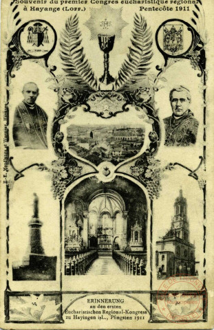 Souvenir du premier Congrès eucharistique régional à Hayange - Pentecôte 1911