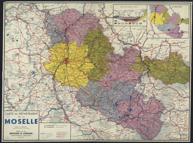 CARTE DU DEPARTEMENT DE LA MOSELLE