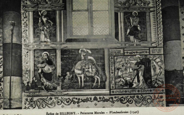 Eglise de SILLEGNY : Peintures Murales : Wandmalereien (1540)