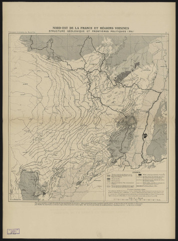 Travaux du comité d'études. Sectrion géologique. Enquête sur les richesses minérales du Nord-Est de la France et des régions voisines.