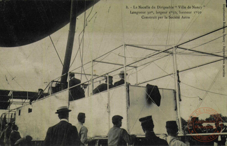 La Nacelle du Dirigeable 'Ville de Nancy' Longueur 30m, largeur 1m50, hauteur 1m50. Construit par la Société Astra