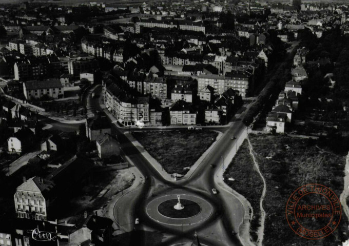 Thionville (Moselle) - Vue aérienne - Le Quartier de la Gare