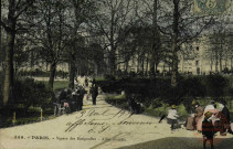 PARIS.- Square des Batignolles - Allée Centrale